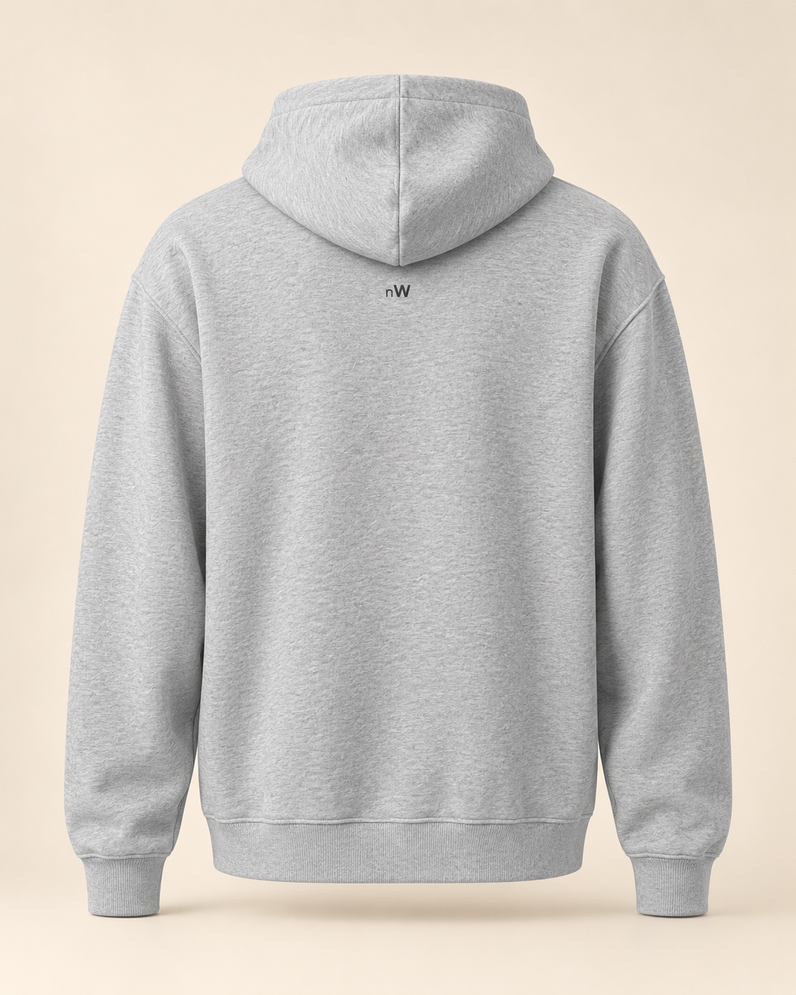 Hoodie lebkuchen — Nidwald — athletic-heather — vue dos sans mannequin