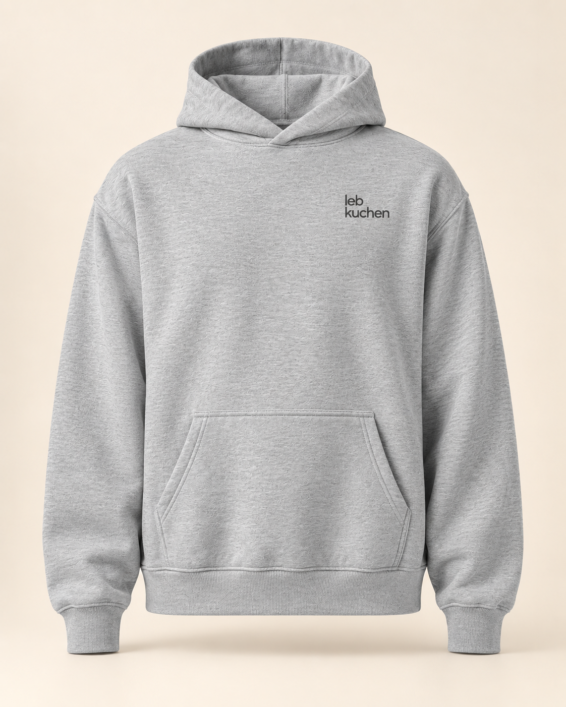 Hoodie lebkuchen — Nidwald — athletic-heather — vue face sans mannequin