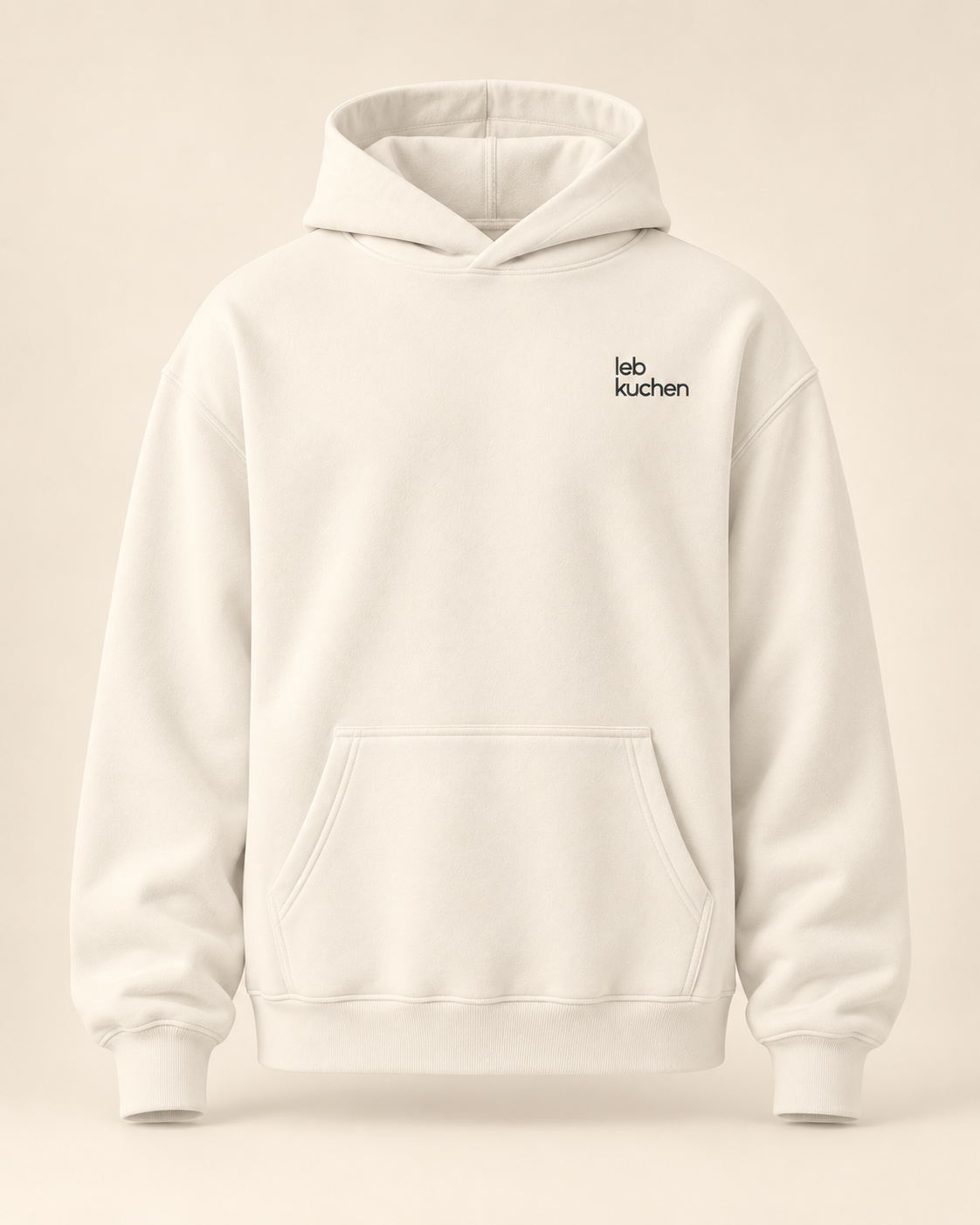 Hoodie lebkuchen — Nidwald — bone — vue face sans mannequin