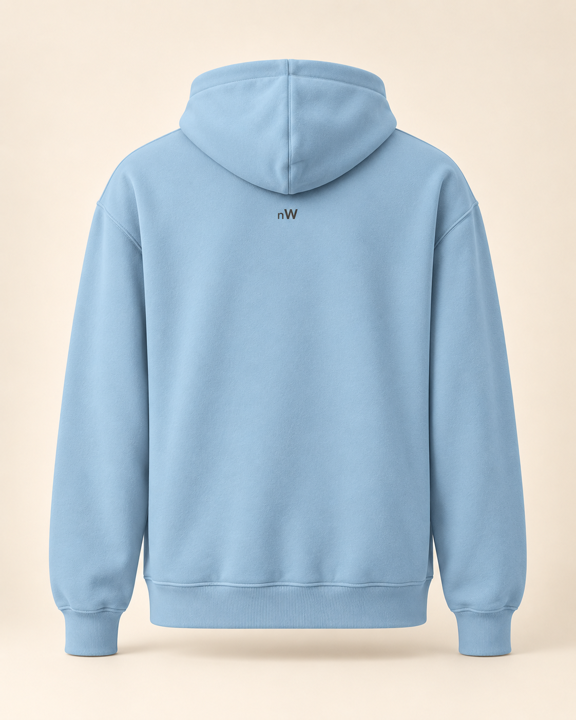 Hoodie lebkuchen — Nidwald — carolina-blue — vue dos sans mannequin