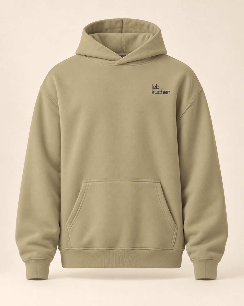 Hoodie lebkuchen — Nidwald — sand — vue face sans mannequin