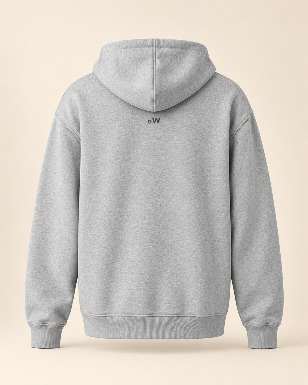 Hoodie bratchäs — Obwald — athletic-heather — vue dos sans mannequin
