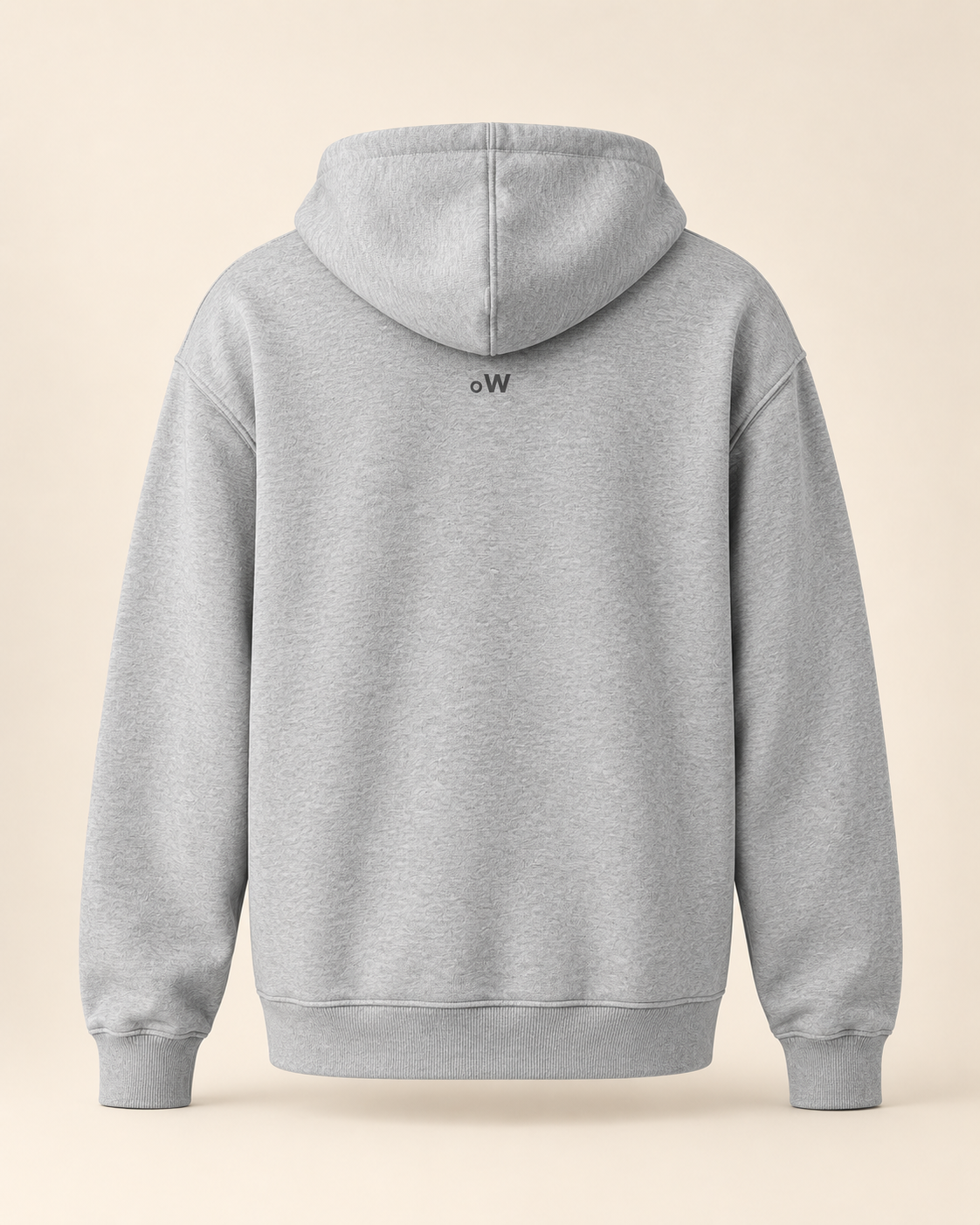 Hoodie bratchäs — Obwald — athletic-heather — vue dos sans mannequin