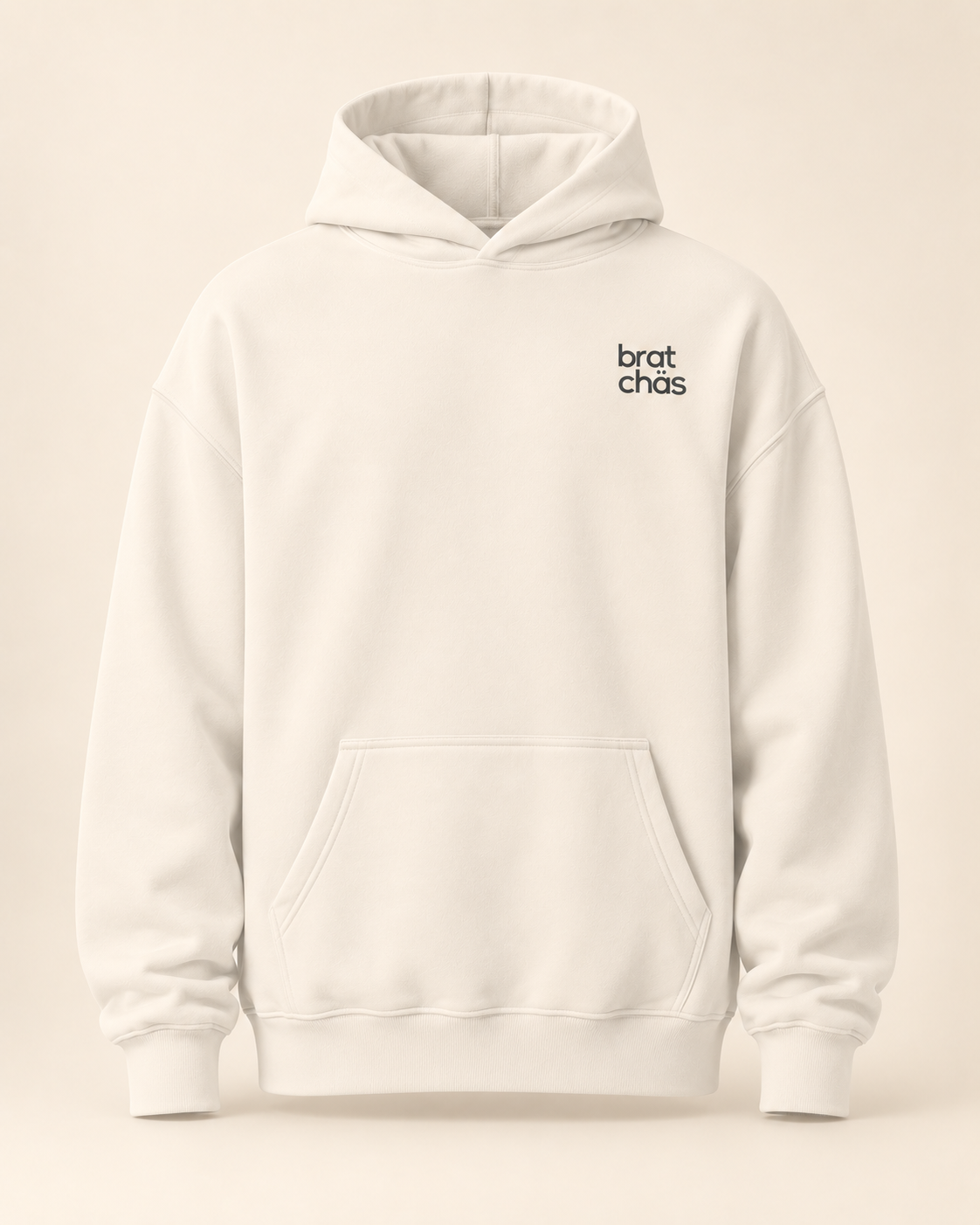 Hoodie bratchäs — Obwald — bone — vue face sans mannequin