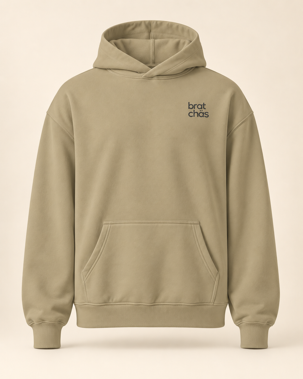Hoodie bratchäs — Obwald — sand — vue face sans mannequin