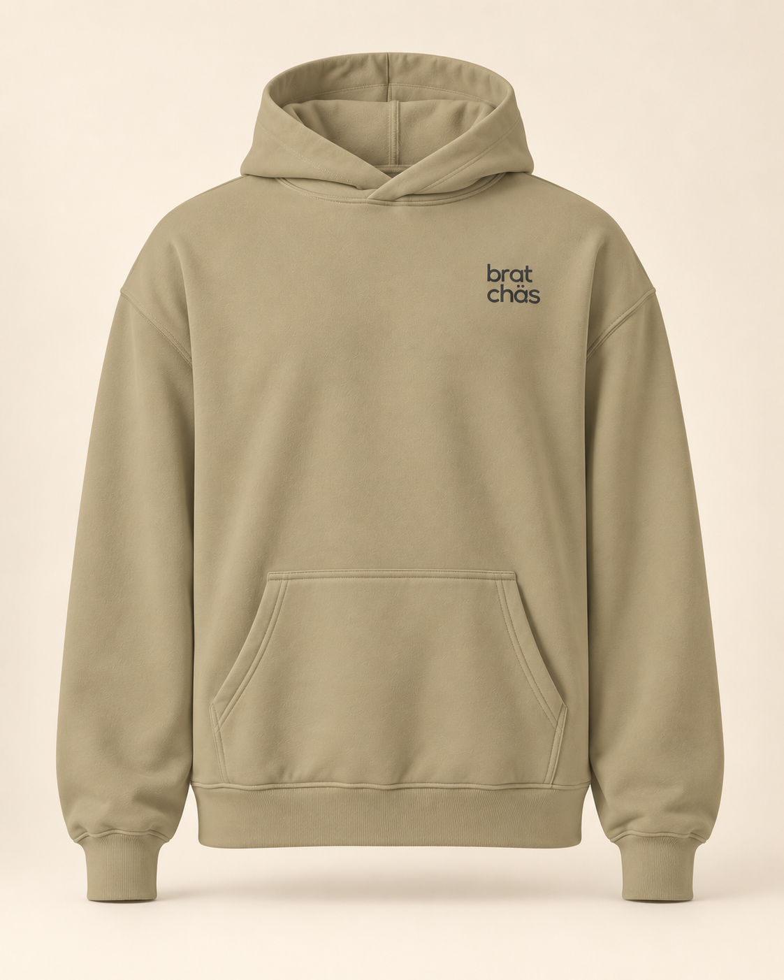 Hoodie bratchäs — Obwald — sand — vue face sans mannequin