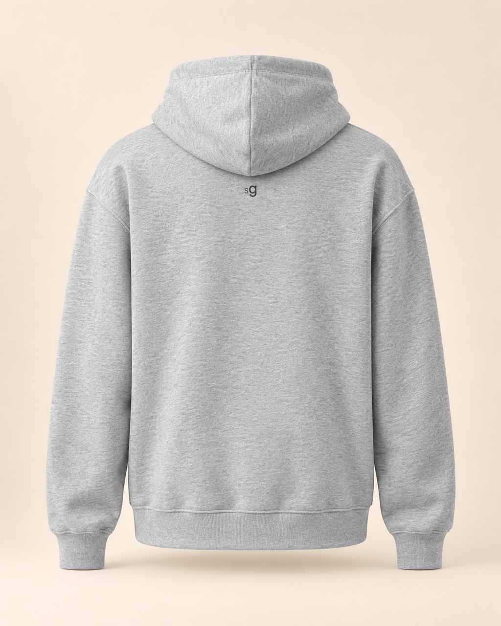 Hoodie bratwurst — Saint-Gall — athletic-heather — vue dos sans mannequin