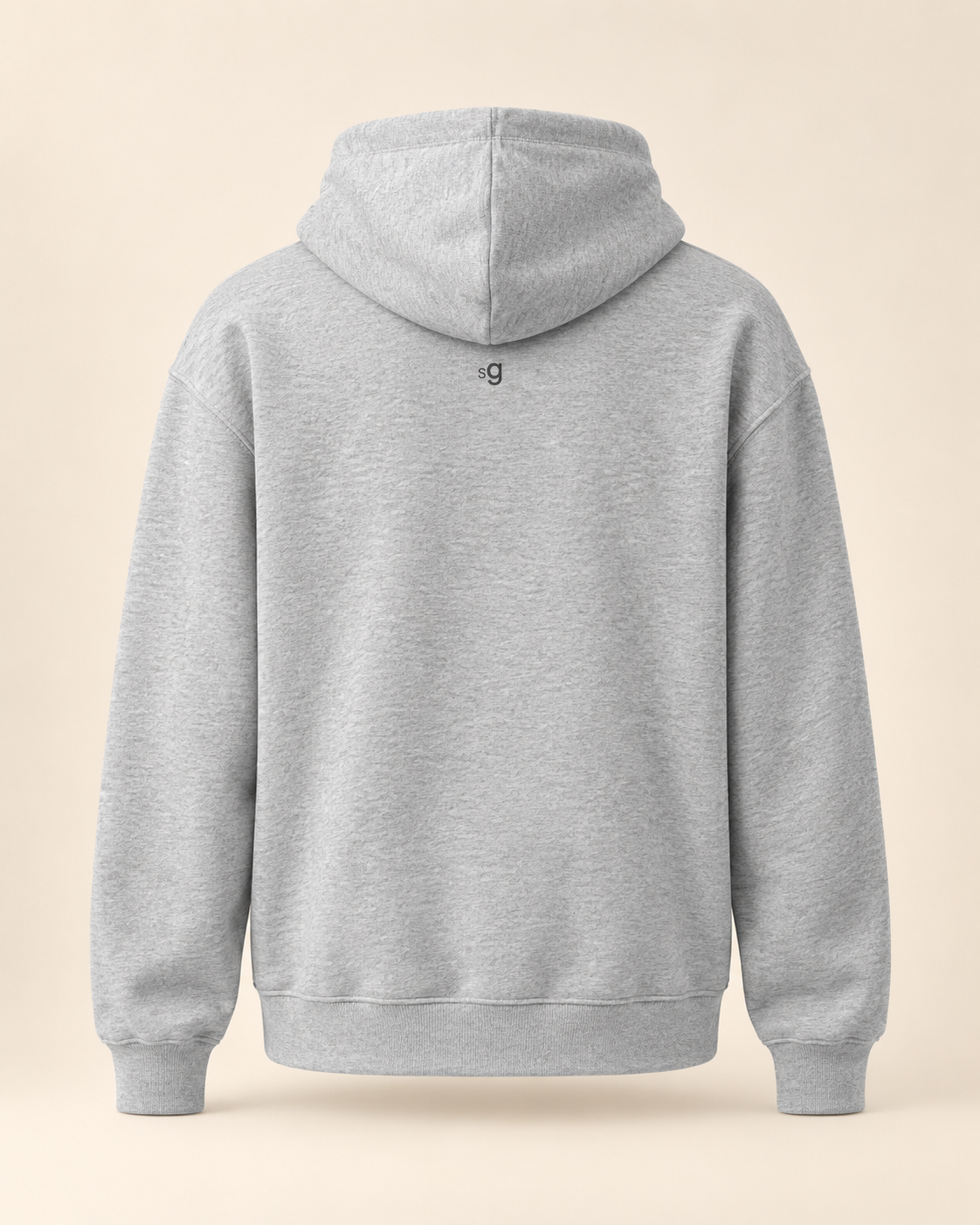 Hoodie bratwurst — Saint-Gall — athletic-heather — vue dos sans mannequin