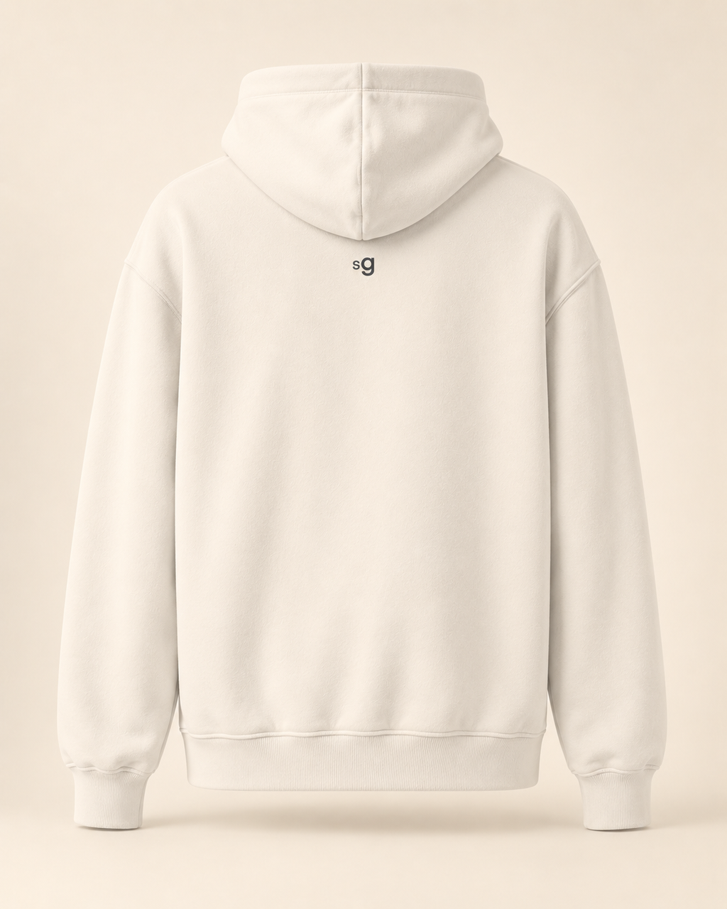 Hoodie bratwurst — Saint-Gall — bone — vue dos sans mannequin