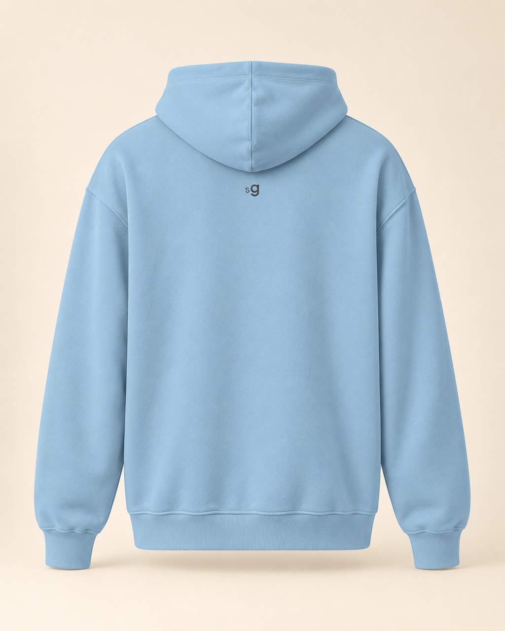 Hoodie bratwurst — Saint-Gall — carolina-blue — vue dos sans mannequin