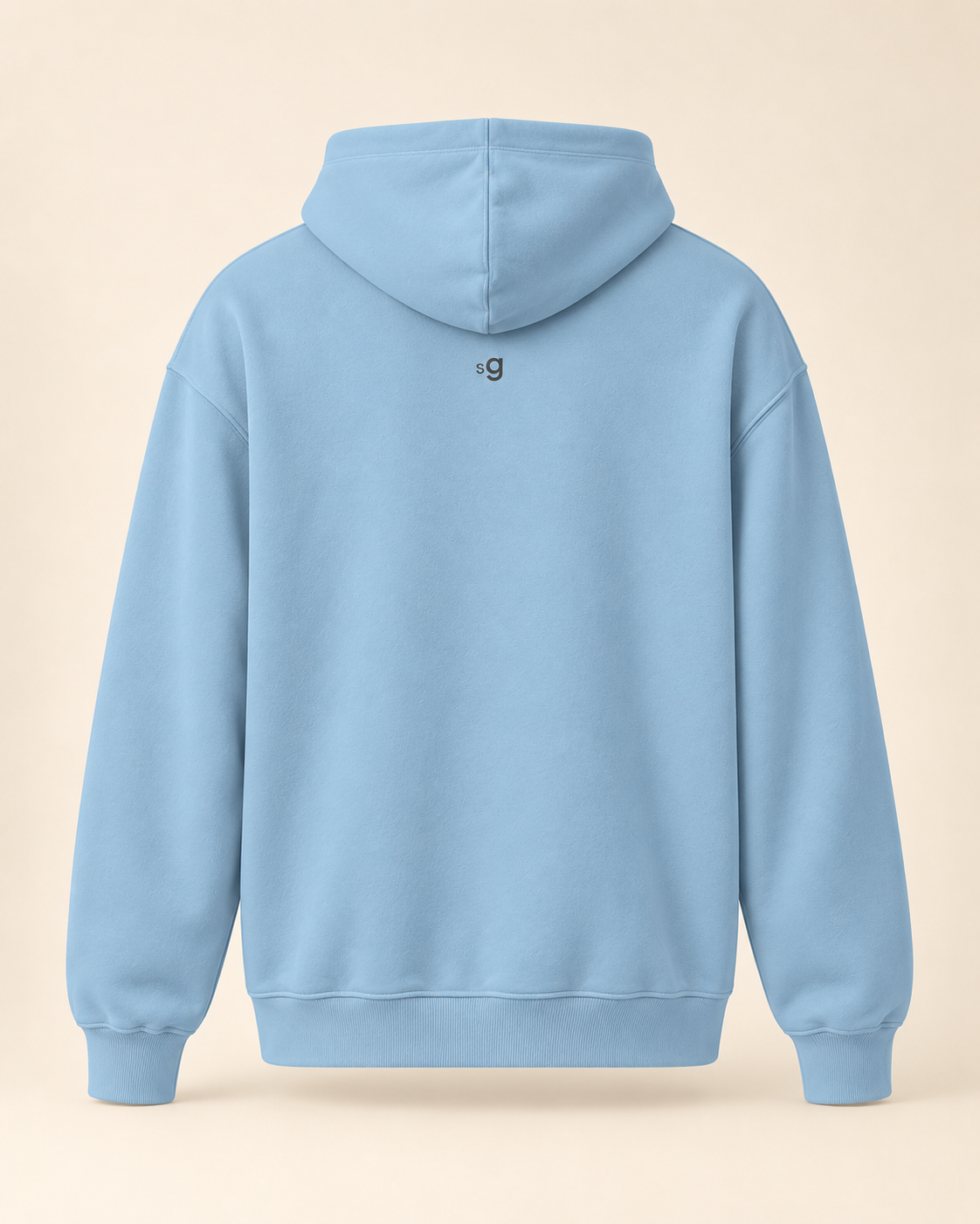 Hoodie bratwurst — Saint-Gall — carolina-blue — vue dos sans mannequin