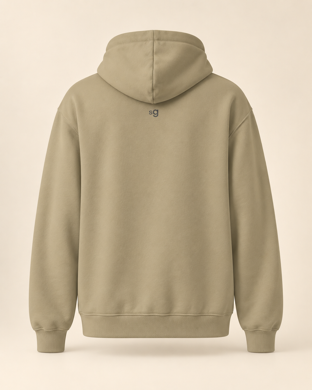 Hoodie bratwurst — Saint-Gall — sand — vue dos sans mannequin