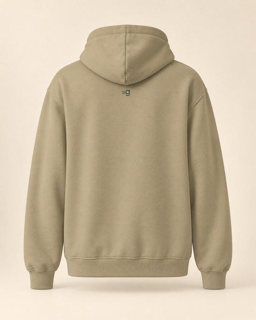 Hoodie bratwurst — Saint-Gall — sand — vue dos sans mannequin