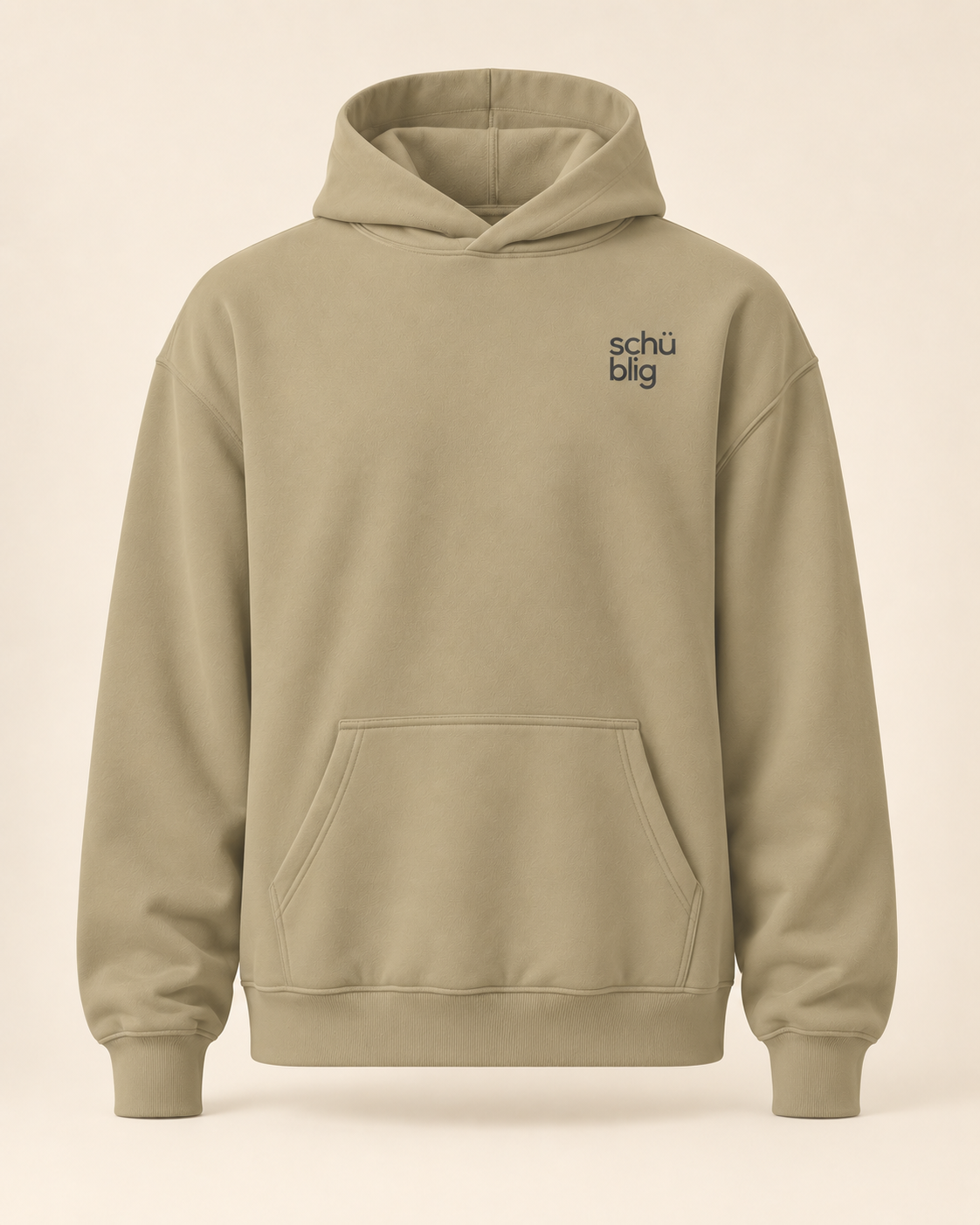 Hoodie schüblig — Schaffhouse — sand — vue face sans mannequin