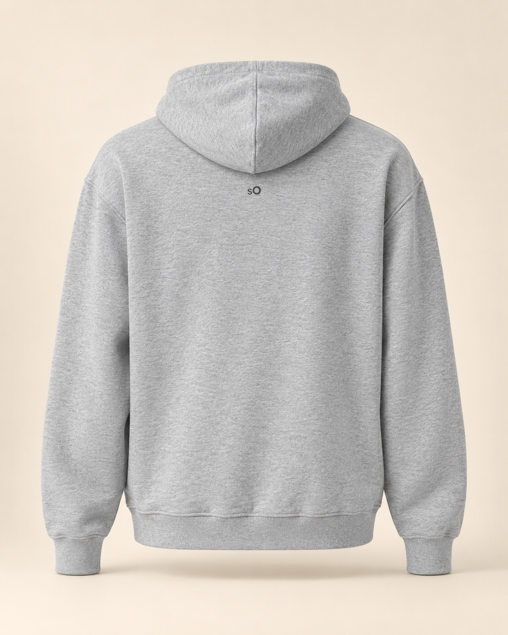 Hoodie torte — Soleure — athletic-heather — vue dos sans mannequin