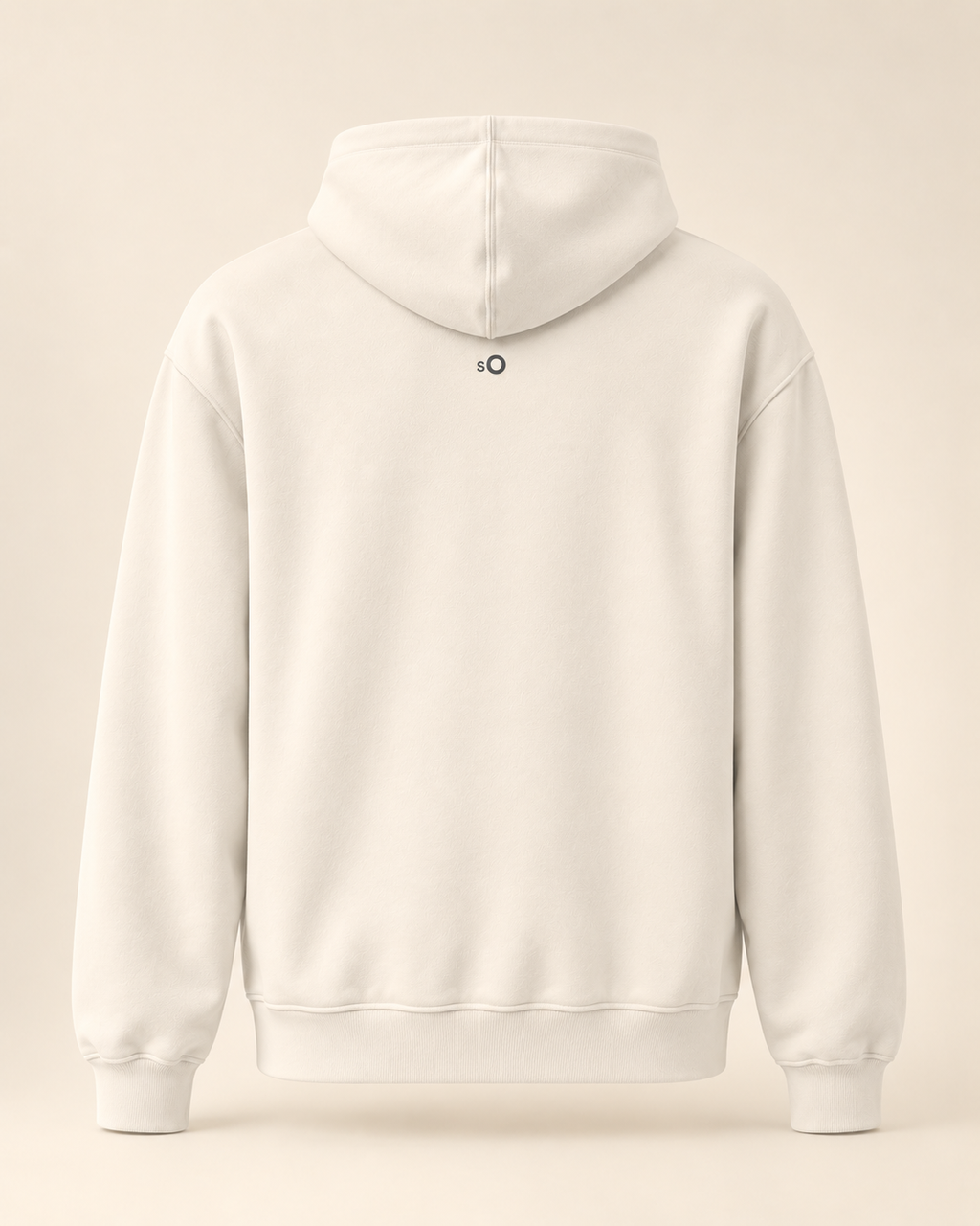 Hoodie torte — Soleure — bone — vue dos sans mannequin