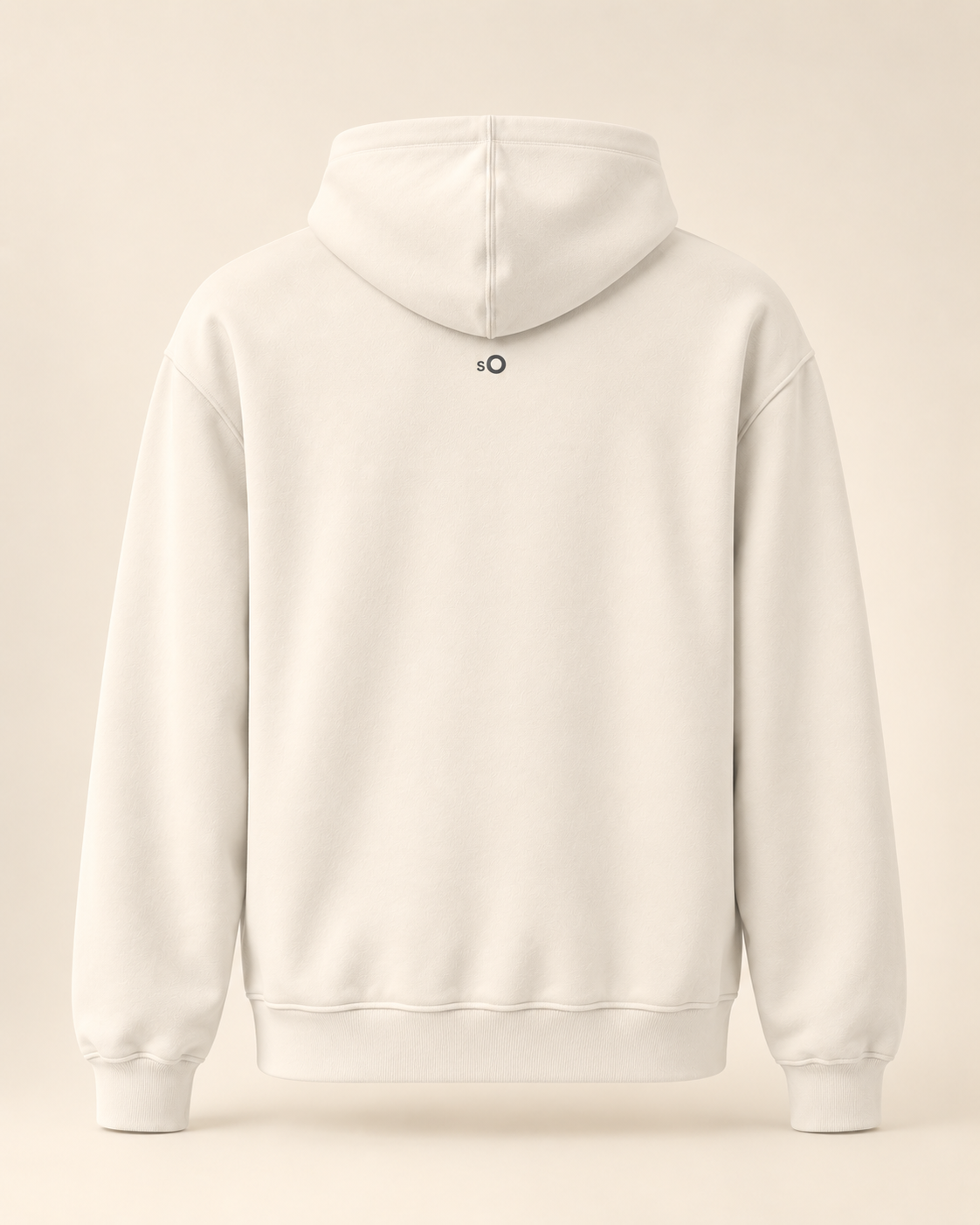 Hoodie torte — Soleure — bone — vue dos sans mannequin