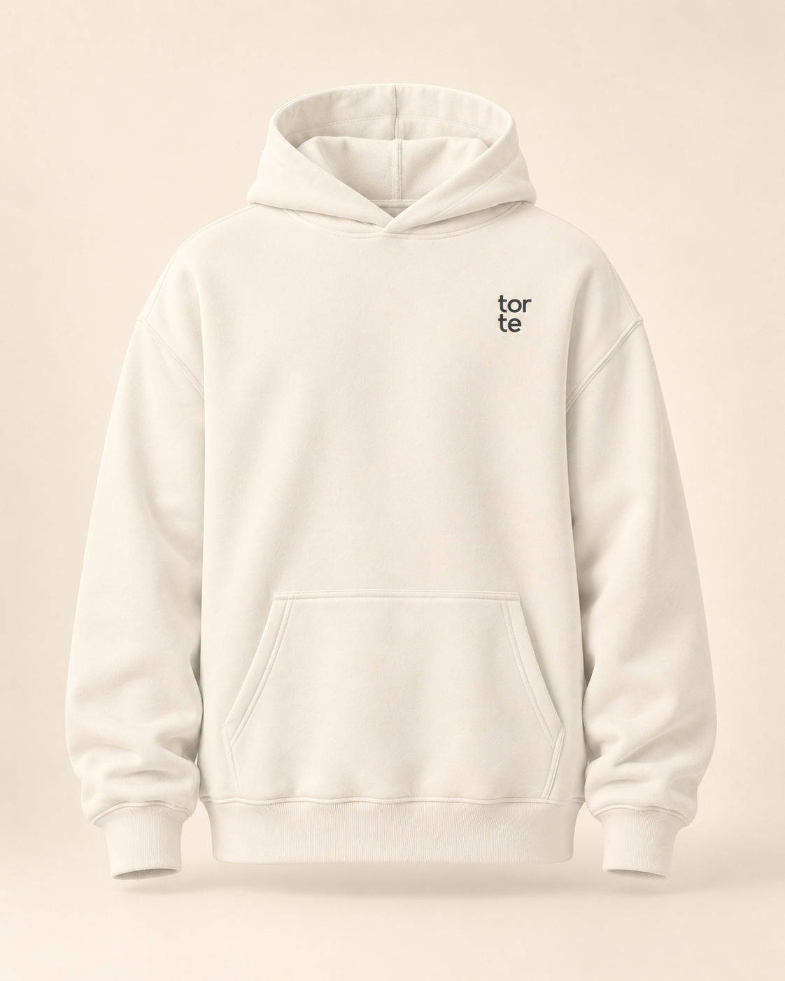 Hoodie torte — Soleure — bone — vue face sans mannequin