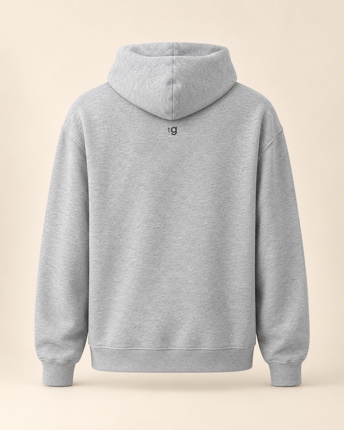 Hoodie most — Thurgovie — athletic-heather — vue dos sans mannequin