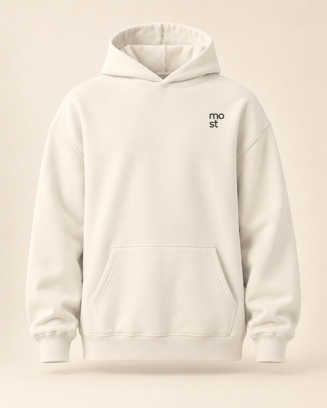 Hoodie most — Thurgovie — bone — vue face sans mannequin