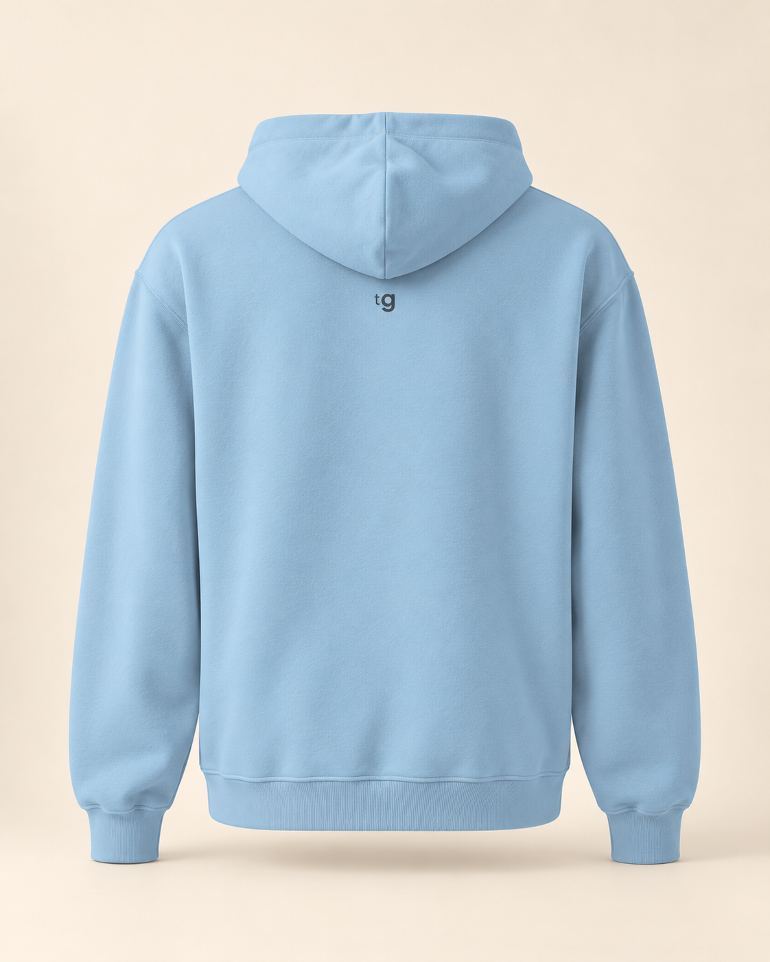 Hoodie most — Thurgovie — carolina-blue — vue dos sans mannequin