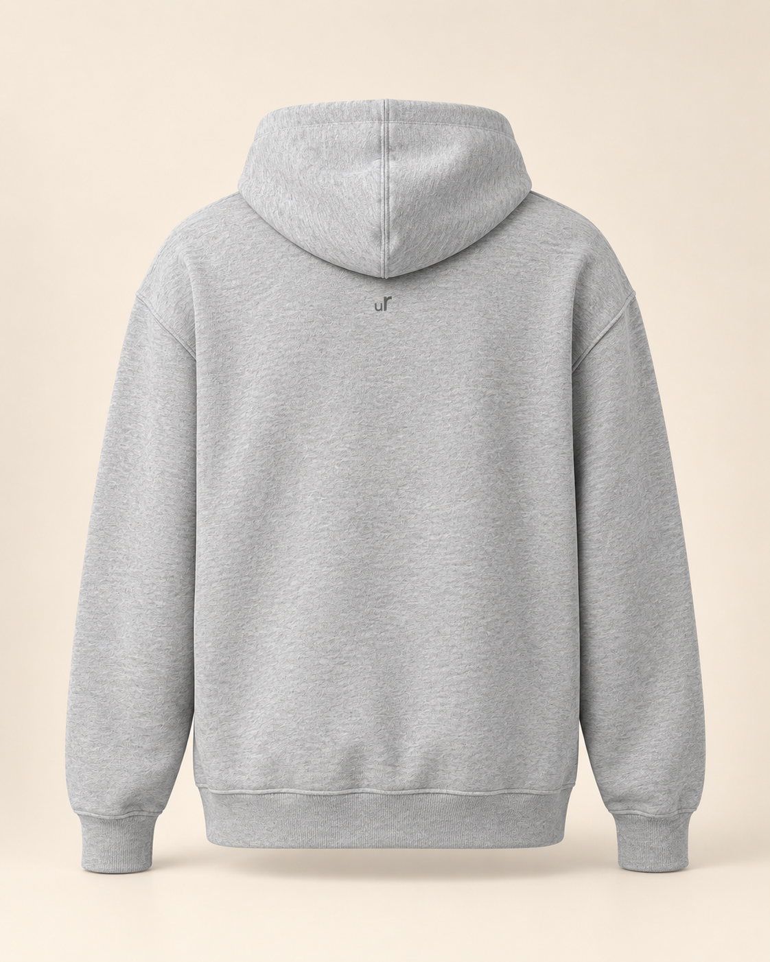 Hoodie pastete — Uri — athletic-heather — vue dos sans mannequin