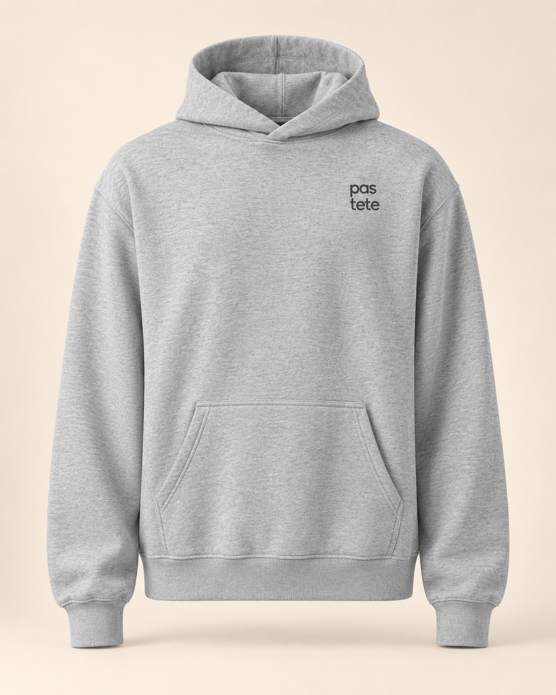 Hoodie pastete — Uri — athletic-heather — vue face sans mannequin