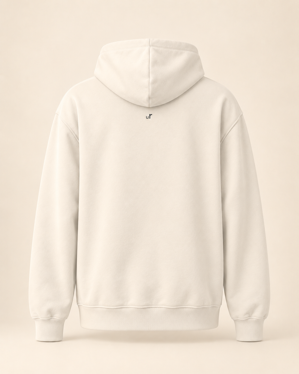 Hoodie pastete — Uri — bone — vue dos sans mannequin