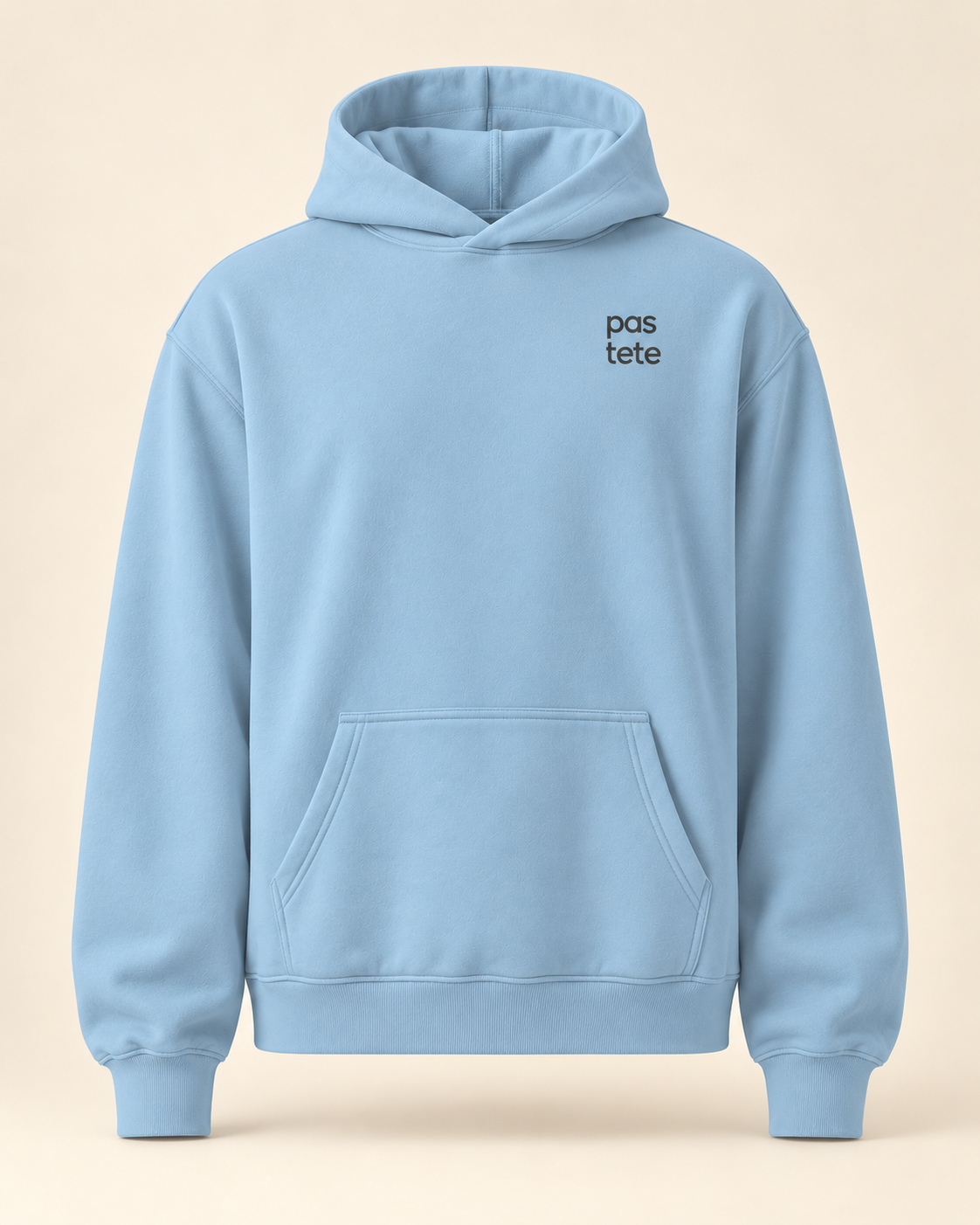 Hoodie pastete — Uri — carolina-blue — vue face sans mannequin
