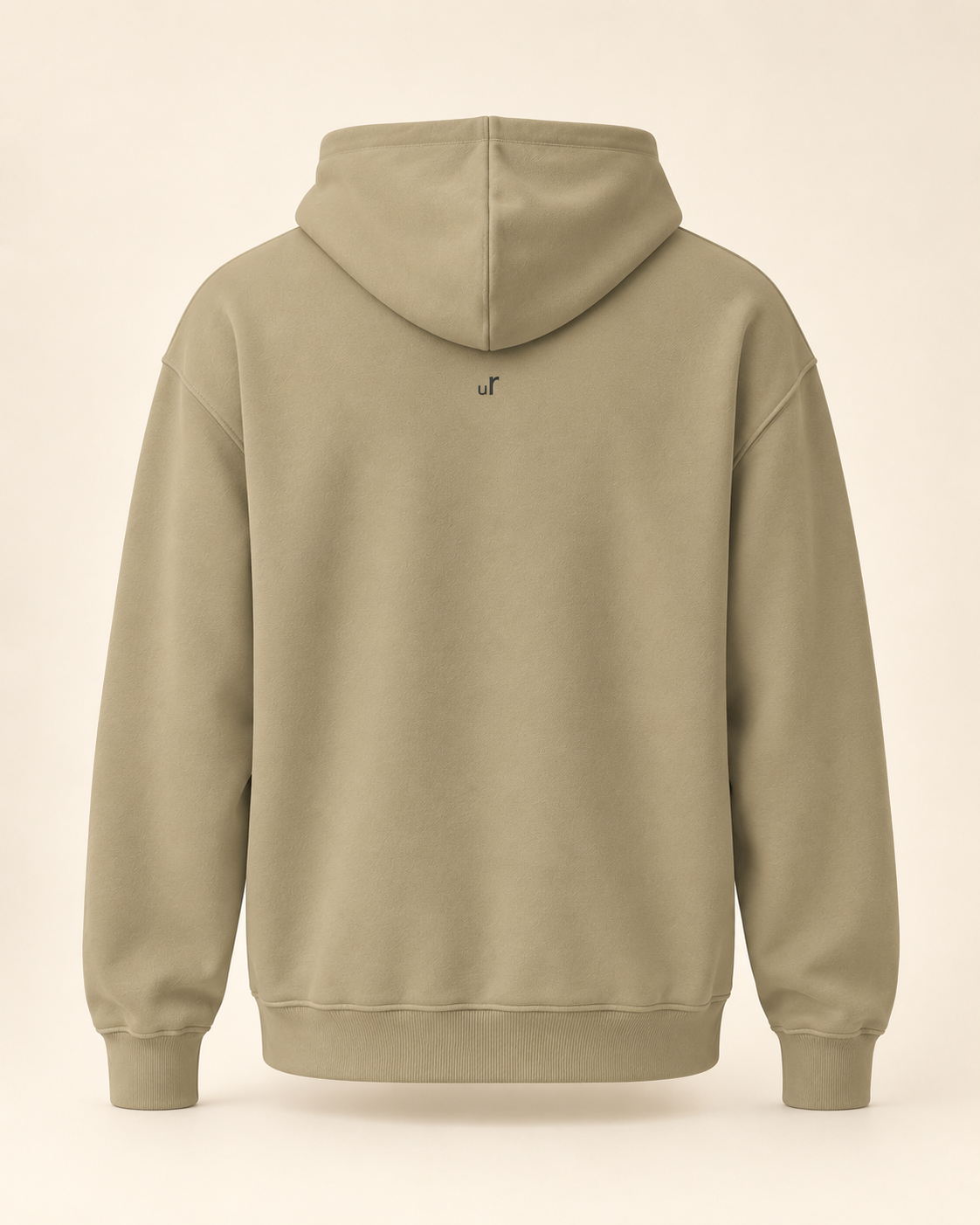Hoodie pastete — Uri — sand — vue dos sans mannequin