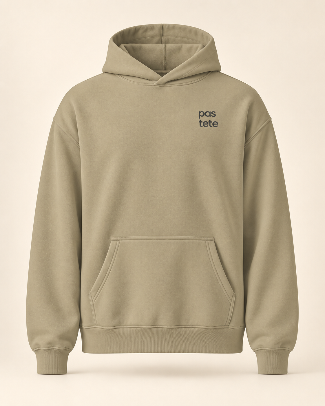 Hoodie pastete — Uri — sand — vue face sans mannequin