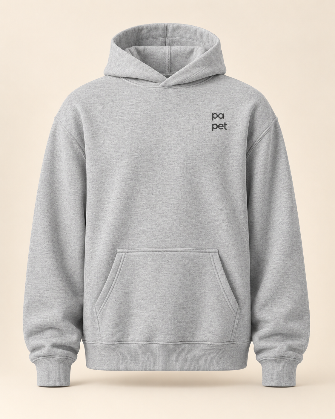 Hoodie papet — Vaud — athletic-heather — vue face sans mannequin