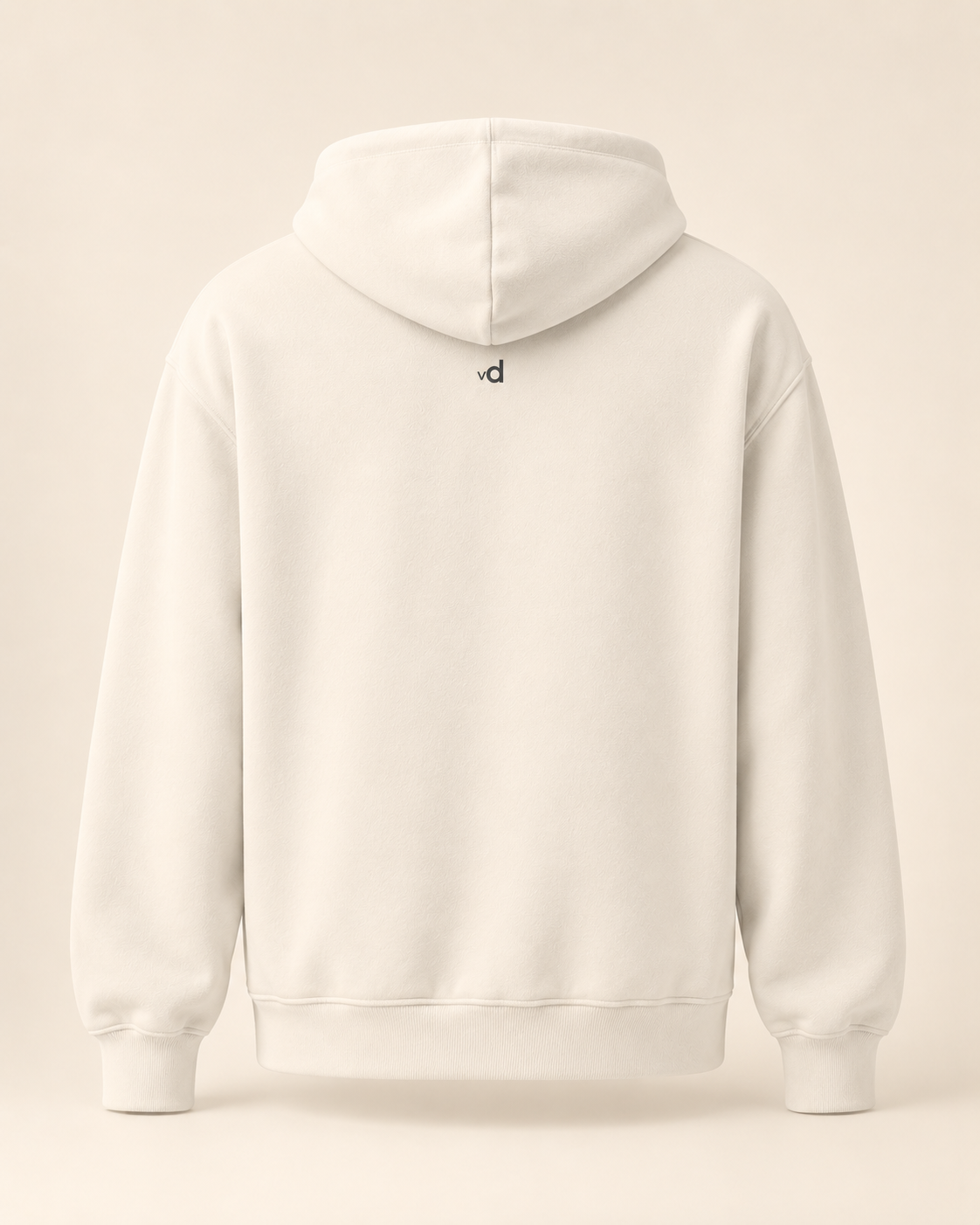 Hoodie papet — Vaud — bone — vue dos sans mannequin