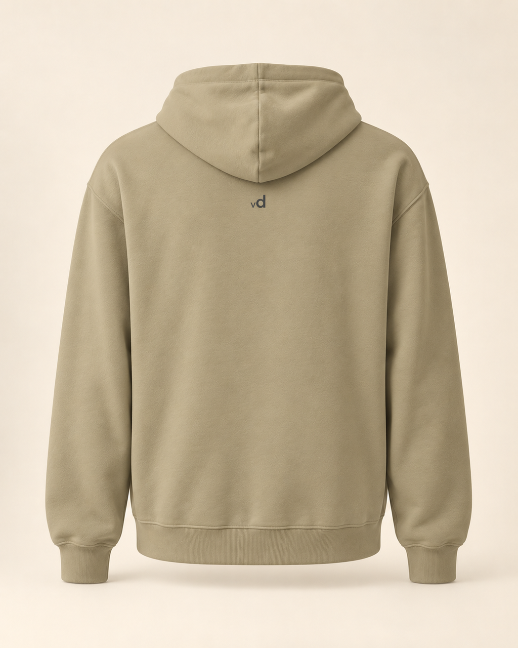 Hoodie papet — Vaud — sand — vue dos sans mannequin