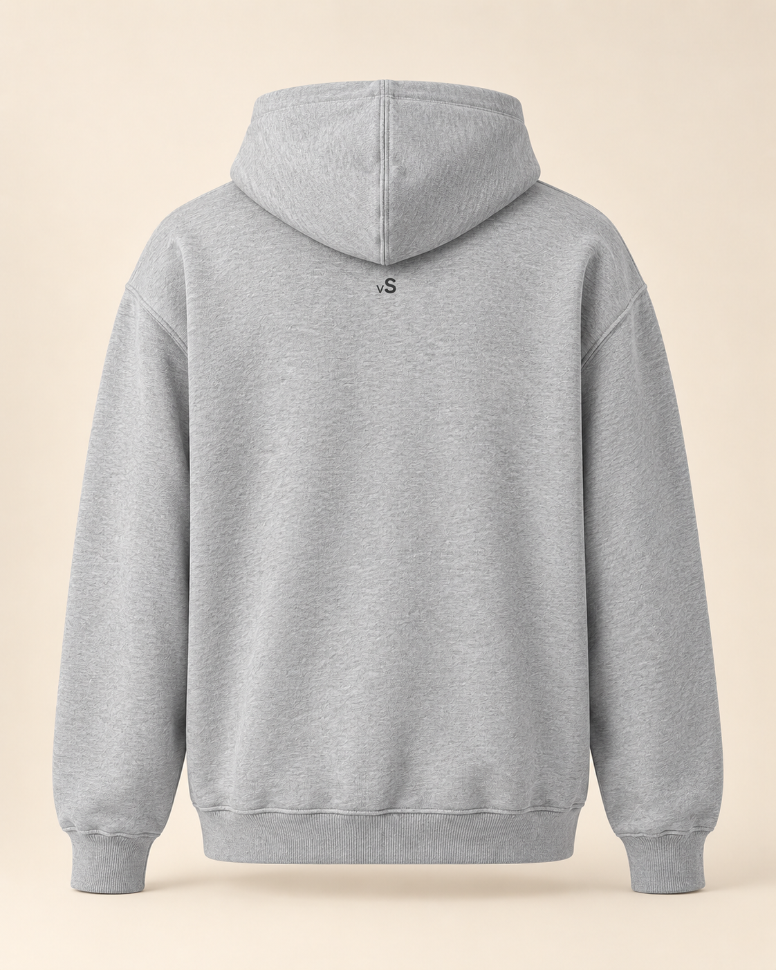Hoodie raclette — Valais — athletic-heather — vue dos sans mannequin