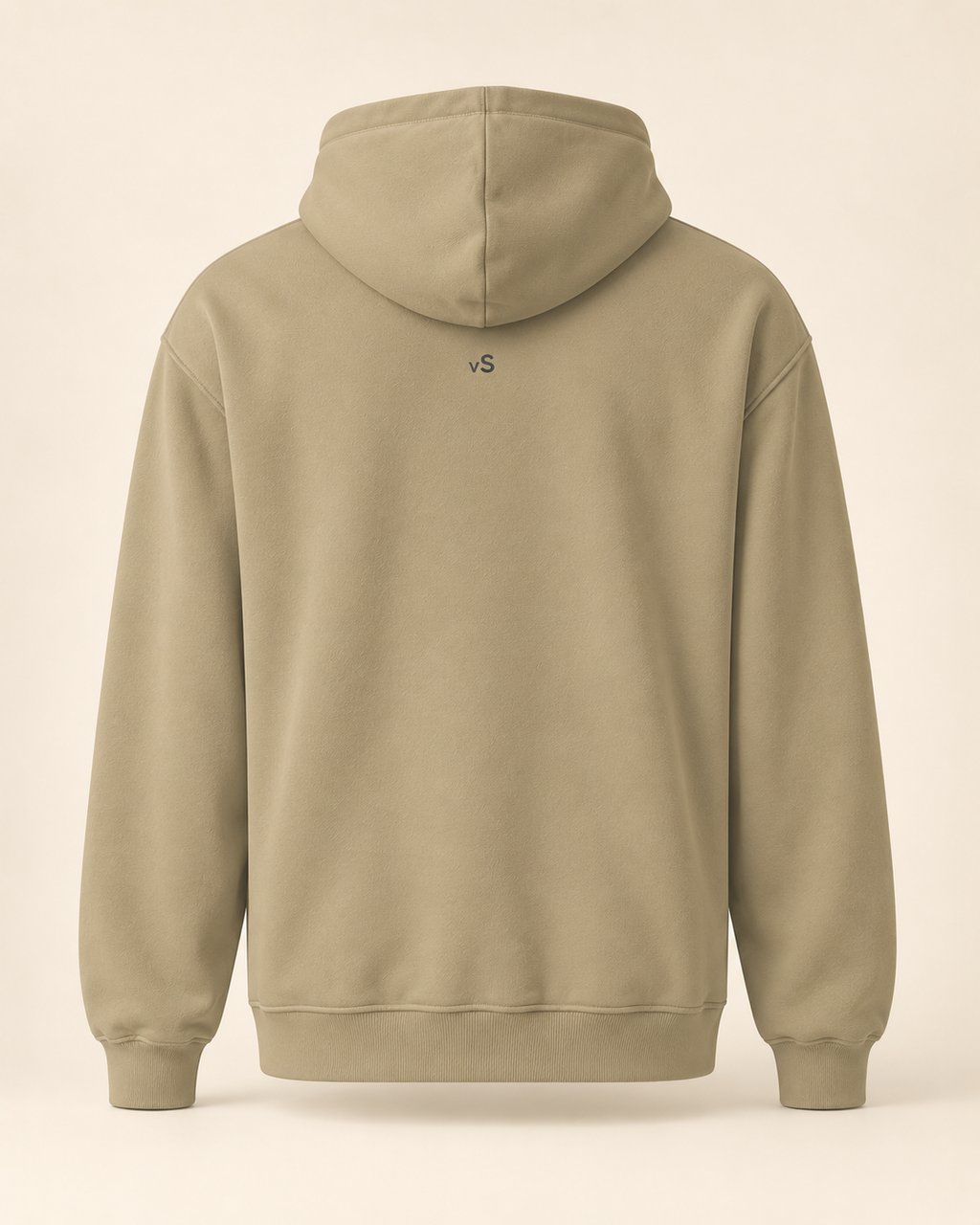 Hoodie raclette — Valais — sand — vue dos sans mannequin