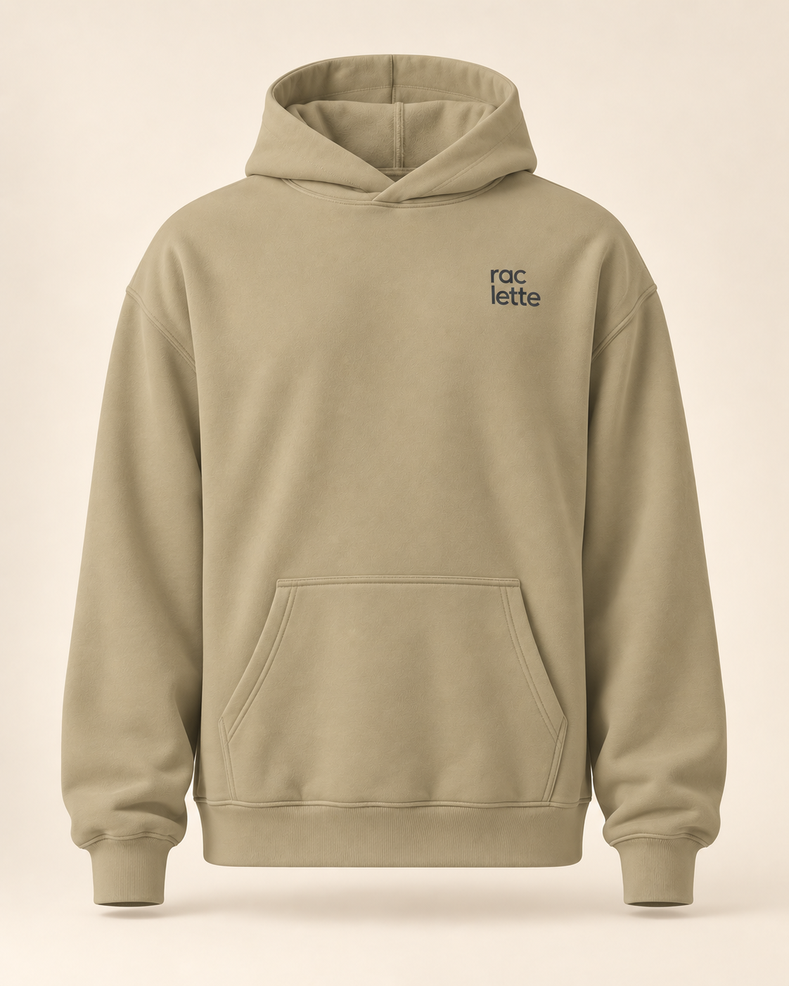 Hoodie raclette — Valais — sand — vue face sans mannequin