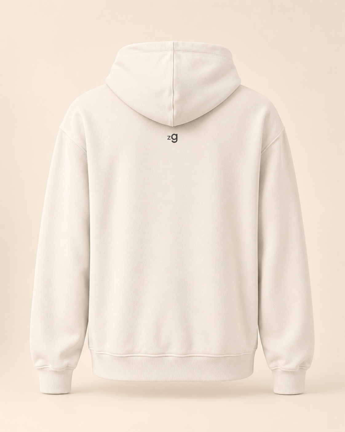 Hoodie kirschtorte — Zoug — bone — vue dos sans mannequin