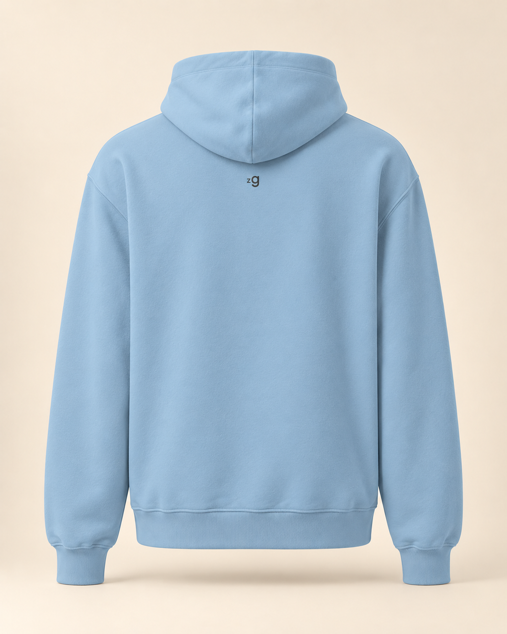 Hoodie kirschtorte — Zoug — carolina-blue — vue dos sans mannequin
