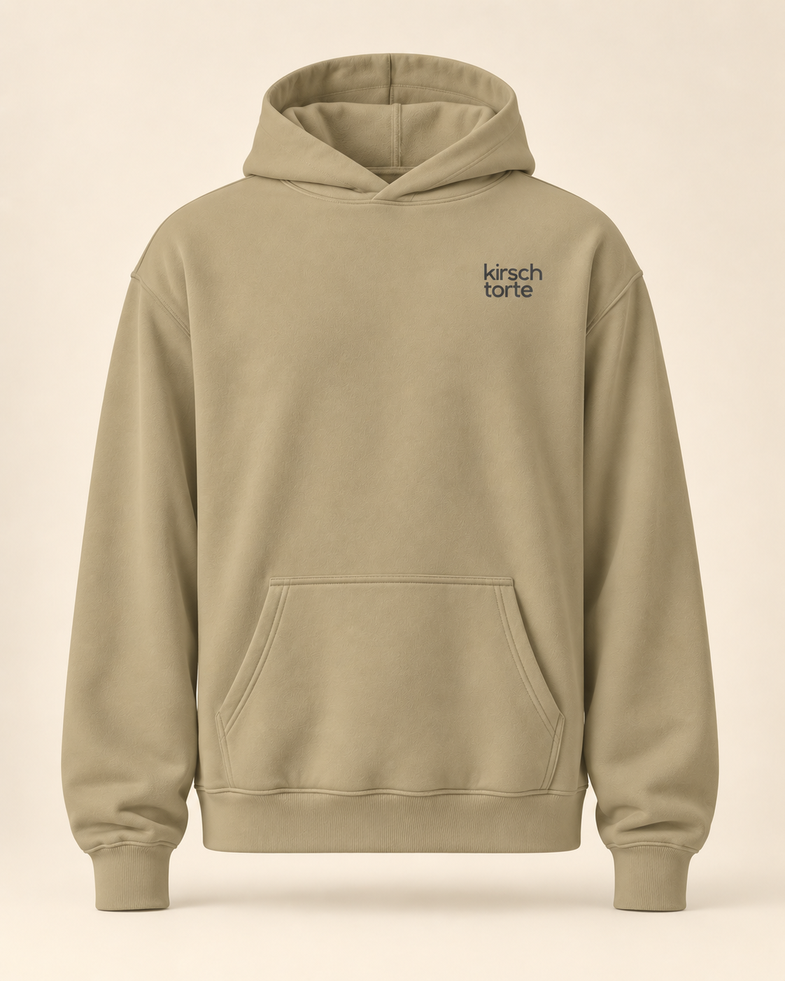 Hoodie kirschtorte — Zoug — sand — vue face sans mannequin