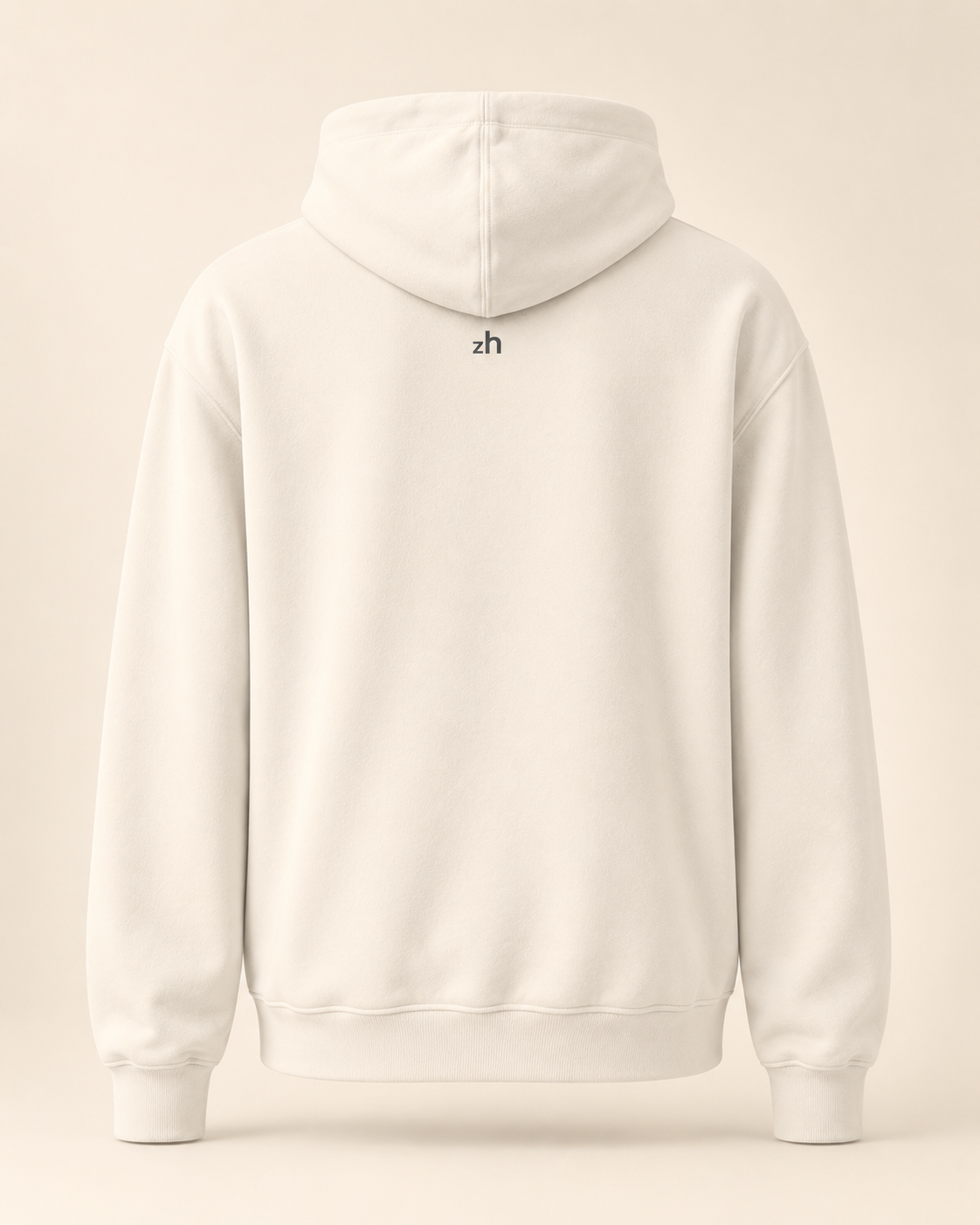 Hoodie tirggel — Zurich — bone — vue dos sans mannequin